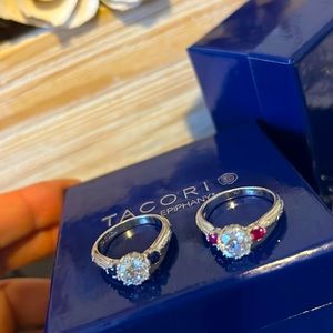 Your choice of Ruby or sapphire, Tacori rings size 9